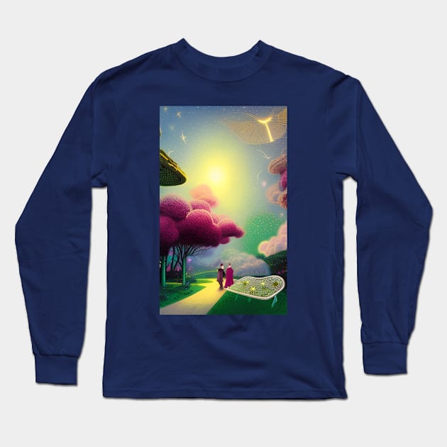 Spring In Dreamland Long Sleeve T-Shirt by PurplePeacock